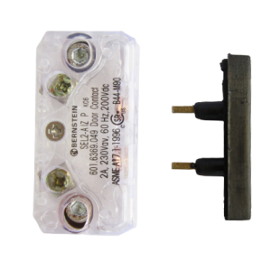 CONTACTO PUERTA KONE BLANCO / ROJO